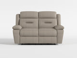 Laconia Dark Gray Leather Double Reclining Sofa from Homelegance - Luna Furniture