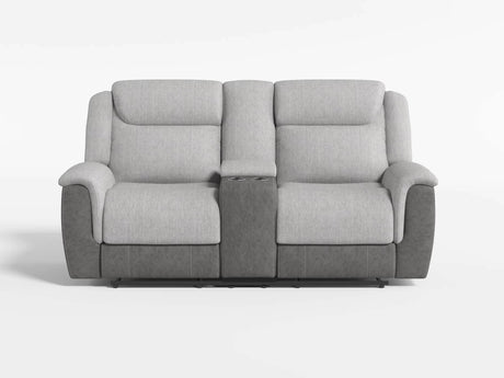 Harriette Beige/Brown Double Reclining Sofa from Homelegance - Luna Furniture