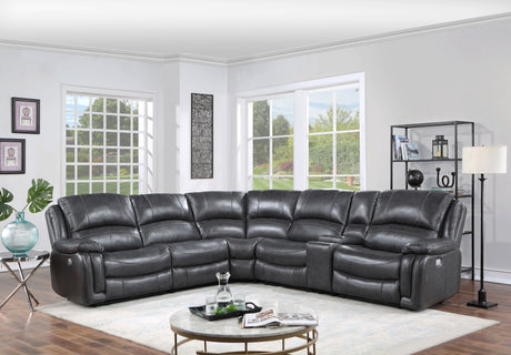 Denver Armless Dual-Power Recliner, Charcoal from Steve Silver - Luna Furniture