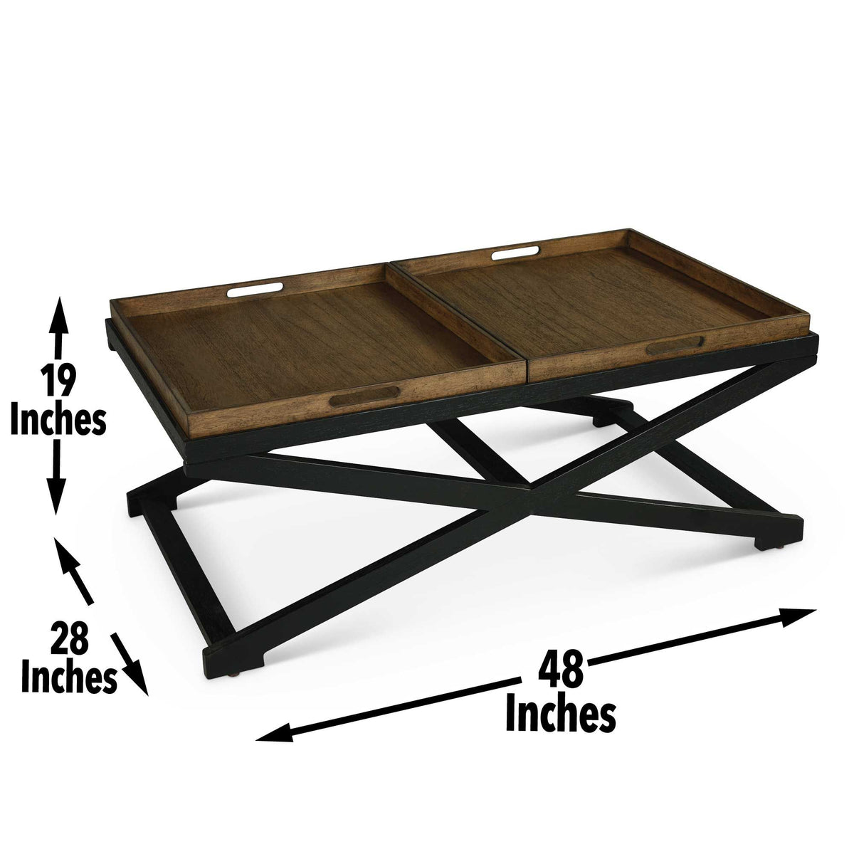 Topeka Brown 3-Piece Occasional Table Set (Cocktail & 2 End Tables) from Steve Silver - Luna Furniture