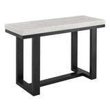 Lucca Espresso/White Marble Top Sofa Table from Steve Silver - Luna Furniture
