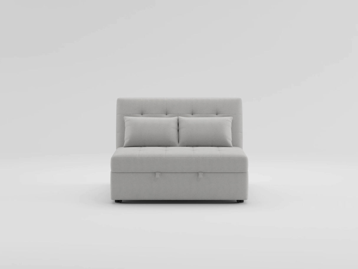 Desmond Gray 2-Piece Armless Sleeper Section with Charging Ports from Homelegance - Luna Furniture
