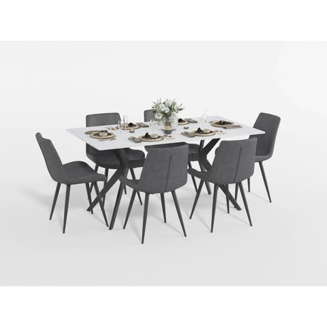 Brixley Mottled Gray/Black Dining Side Chair, Set of 2 from Homelegance - Luna Furniture