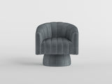 Bristol Dark Teal Swivel Chair from Homelegance - Luna Furniture