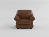 Attleboro Brown Leather Chair from Homelegance - Luna Furniture