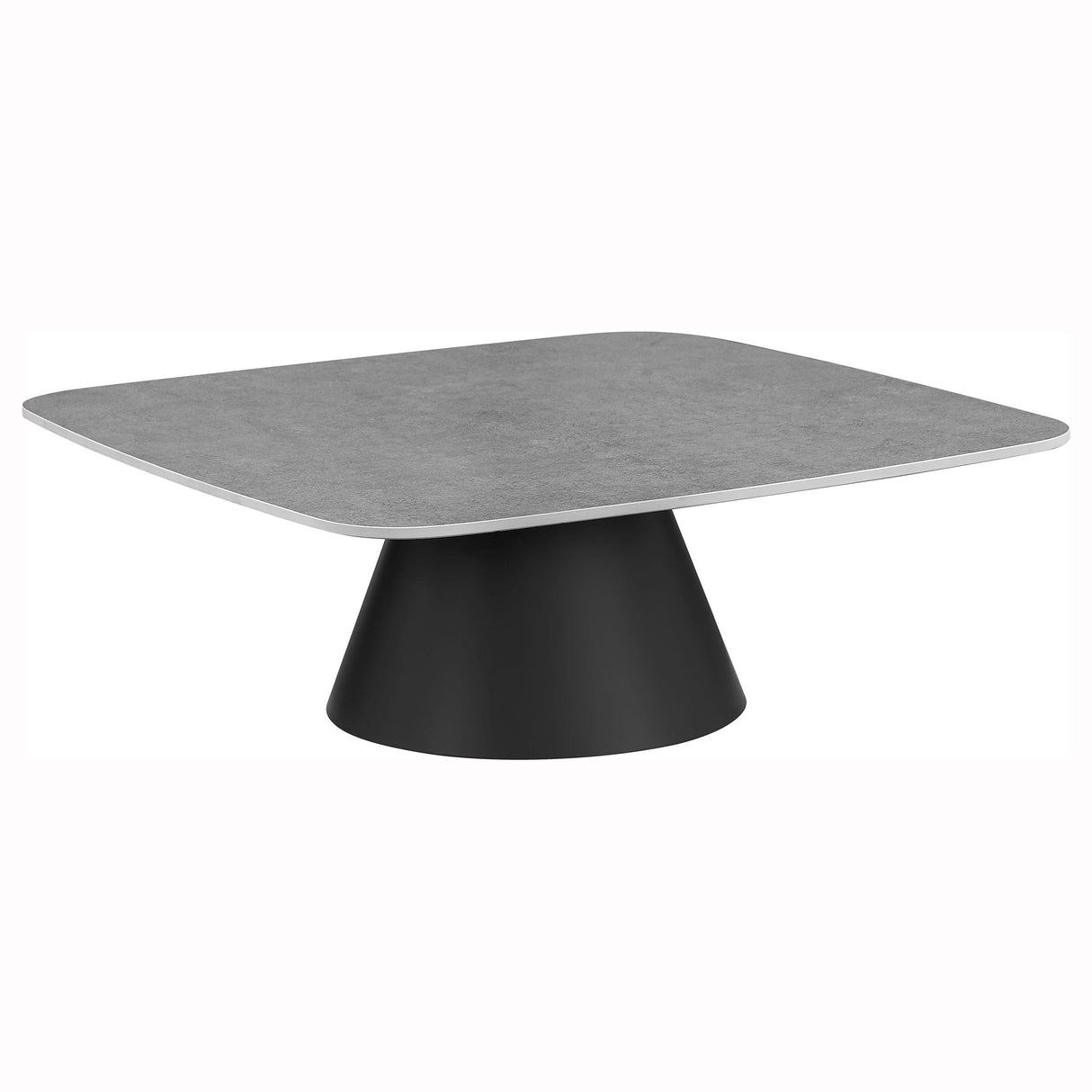 Eason Concrete and Black 2-Piece Cocktail Coffee Table Set from Coaster - Luna Furniture