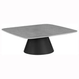 Eason Concrete and Black 2-Piece Cocktail Coffee Table Set from Coaster - Luna Furniture