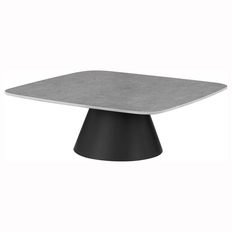 Eason Concrete and Black 2-Piece Cocktail Coffee Table Set from Coaster - Luna Furniture