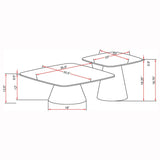 Eason Concrete and Black 2-Piece Cocktail Coffee Table Set from Coaster - Luna Furniture