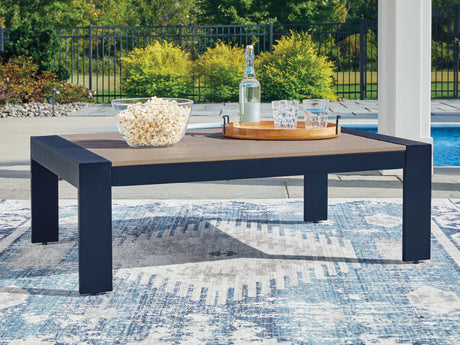 East Beach Blue Outdoor Coffee Table from Ashley - Luna Furniture