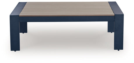 East Beach Blue Outdoor Coffee Table from Ashley - Luna Furniture