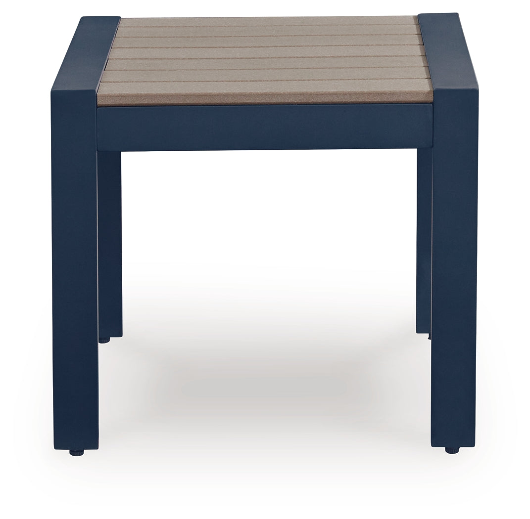 East Beach Blue Outdoor End Table from Ashley - Luna Furniture