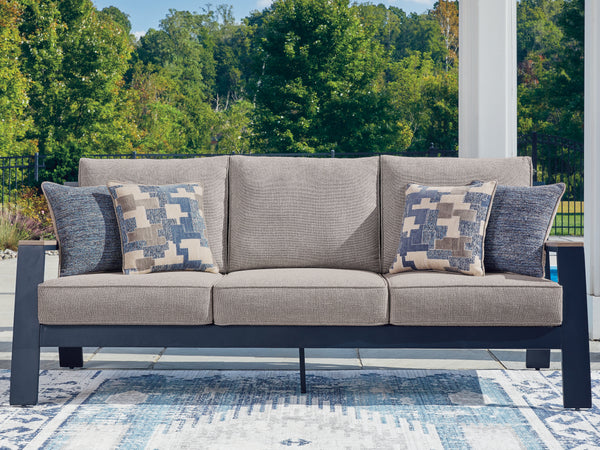 East Beach Blue Outdoor Sofa with Cushion