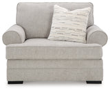 Eastonbridge Sofa Chaise, Chair, and Ottoman in Shadow from Ashley - Luna Furniture