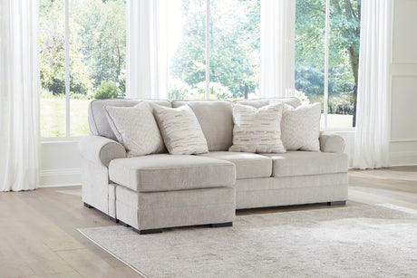 Eastonbridge Sofa Chaise, Chair, and Ottoman in Shadow from Ashley - Luna Furniture