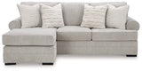Eastonbridge Sofa Chaise, Chair, and Ottoman in Shadow from Ashley - Luna Furniture