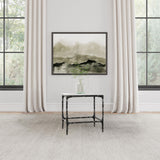 Ebby White Square Genuine Marble Top Metal End Table from Coaster - Luna Furniture