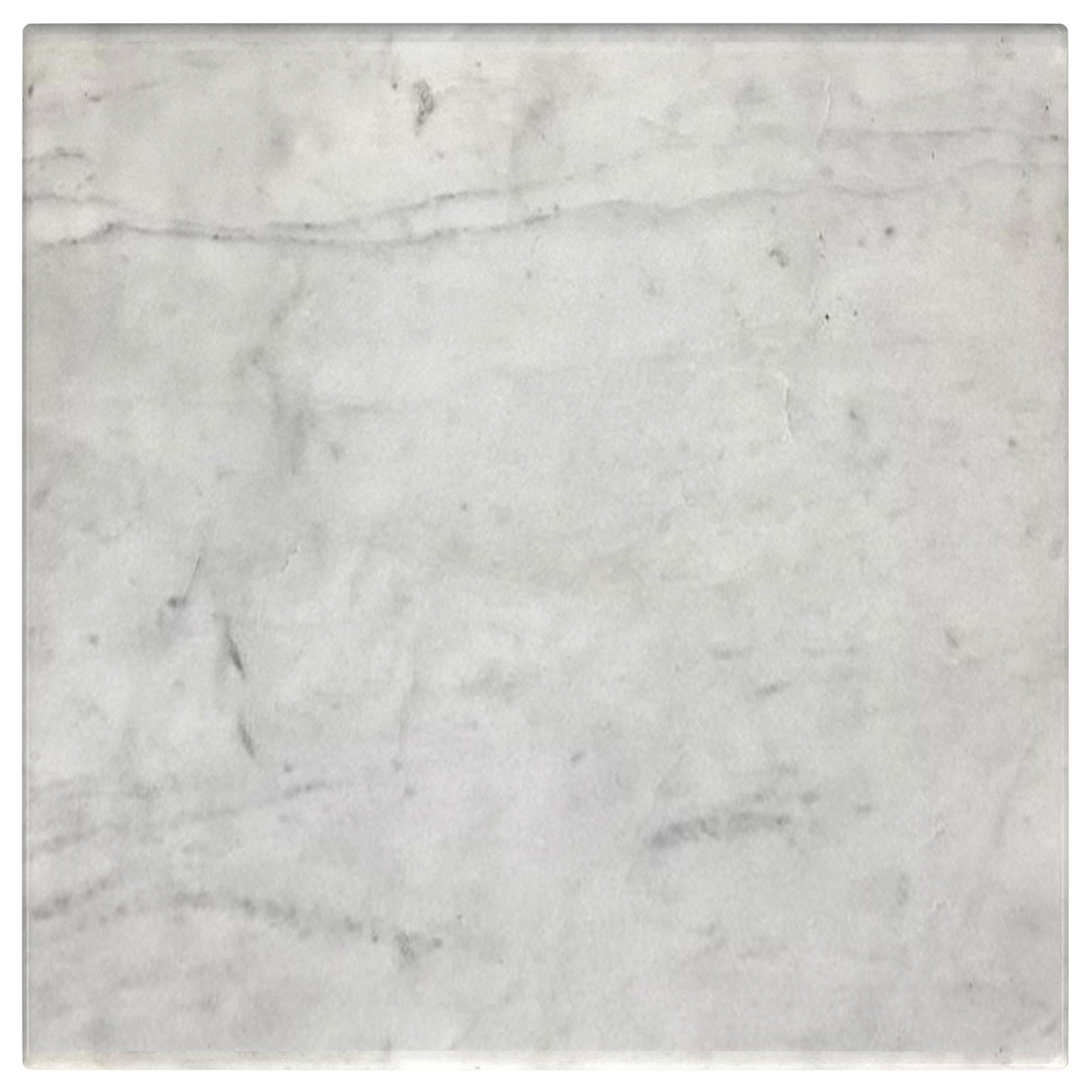 Ebby White Square Genuine Marble Top Metal End Table from Coaster - Luna Furniture