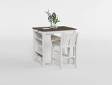 Daye Burnished Brown Cherry 3-Piece Counter Height Set from Homelegance - Luna Furniture