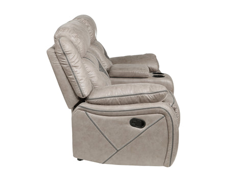 Tyson Gray Reclining Glider Console Loveseat from Steve Silver - Luna Furniture