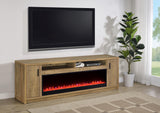 Eddy Mango 79-inch 2-Door TV Stand Fireplace Media Console from Coaster - Luna Furniture