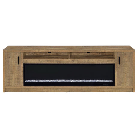 Eddy Mango 79-inch 2-Door TV Stand Fireplace Media Console from Coaster - Luna Furniture