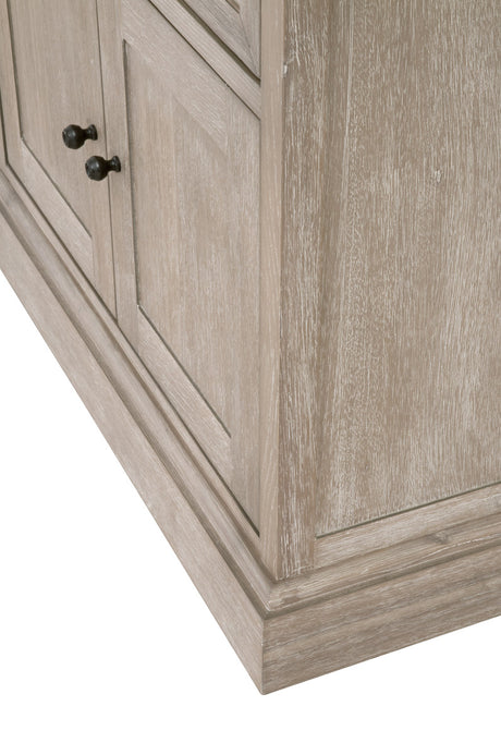 Eden 1-Drawer 2-Door Nightstand in Natural Gray Acacia from Essentials For Living - Luna Furniture