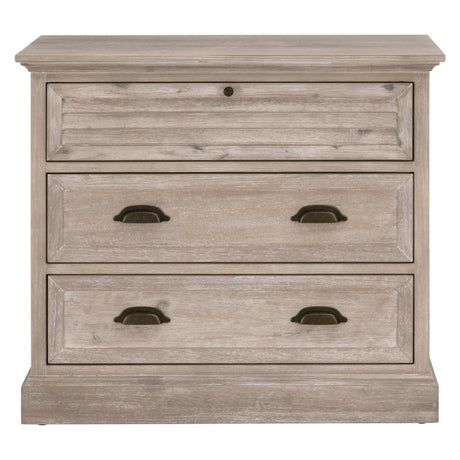 Eden 3-Drawer Nightstand in Natural Gray Acacia from Essentials For Living - Luna Furniture