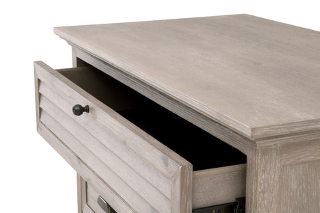 Eden 3-Drawer Nightstand in Natural Gray Acacia from Essentials For Living - Luna Furniture