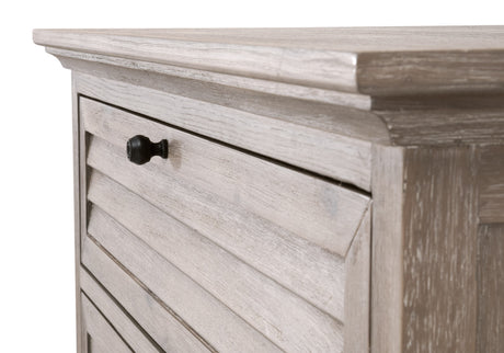 Eden 3-Drawer Nightstand in Natural Gray Acacia from Essentials For Living - Luna Furniture