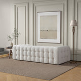 Eden Modern Tufted Chesterfield Boucle Fabric Sofa Cream from Midinmod - Luna Furniture