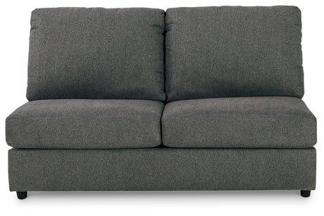Edenfield Charcoal 3-Piece Sectional with Ottoman from Ashley - Luna Furniture
