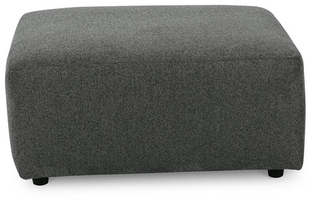 Edenfield Charcoal 3-Piece Sectional with Ottoman from Ashley - Luna Furniture