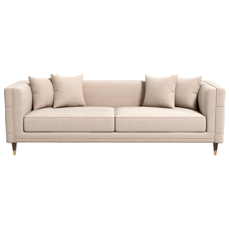 Edward Sofa (Light Cream Velvet) from Ashcroft Furniture - Luna Furniture