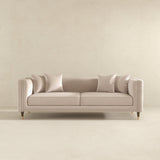 Edward Sofa (Light Cream Velvet) from Ashcroft Furniture - Luna Furniture
