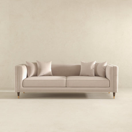 Edward Sofa (Light Cream Velvet) from Ashcroft Furniture - Luna Furniture