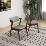 Edwin Light Gray Dining Chair from Ashcroft Furniture - Luna Furniture