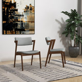 Edwin Light Gray Dining Chair from Ashcroft Furniture - Luna Furniture