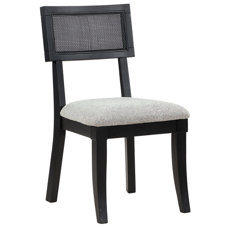 Colvin Light Gray/Black Cane Side Chair, Set of 2 from Steve Silver - Luna Furniture