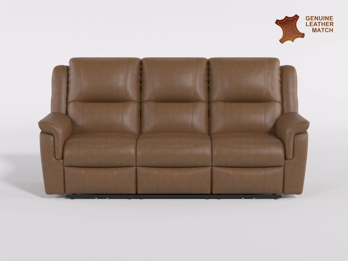 Haven Russet Power Double Reclining Sofa