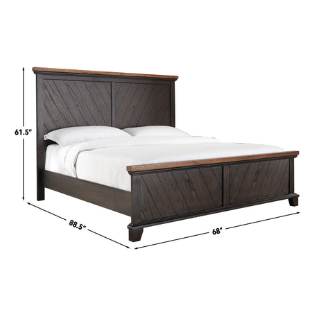 Bear Creek Brown 4-Piece Queen Set (Q Bed/NS/Dresser/Mir) from Steve Silver - Luna Furniture