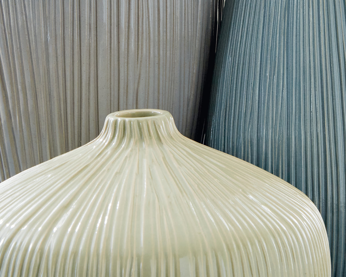 Eiderman Gray/Blue/Green Vase (Set of 3) from Ashley Furniture - Luna Furniture