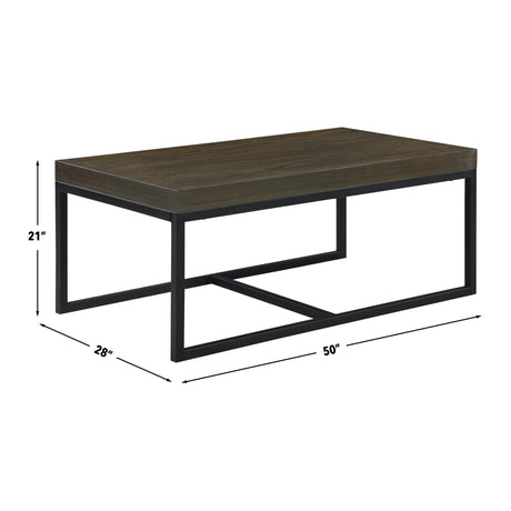 Yukon Rectangular Nesting Coffee Table with 2 Stools from Steve Silver - Luna Furniture