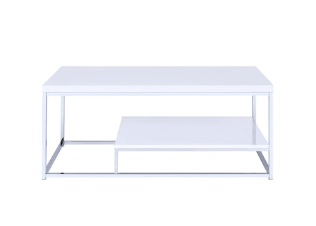 Lucia Cocktail Table, White from Steve Silver - Luna Furniture