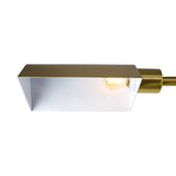 Elara Floor Lamp Gold outer and White inner from Ashcroft Furniture - Luna Furniture