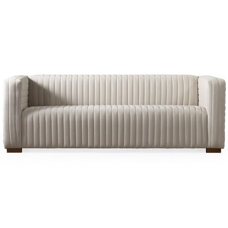 Elara Sofa - Cream Velvet from Ashcroft Furniture - Luna Furniture