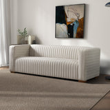 Elara Sofa - Cream Velvet from Ashcroft Furniture - Luna Furniture