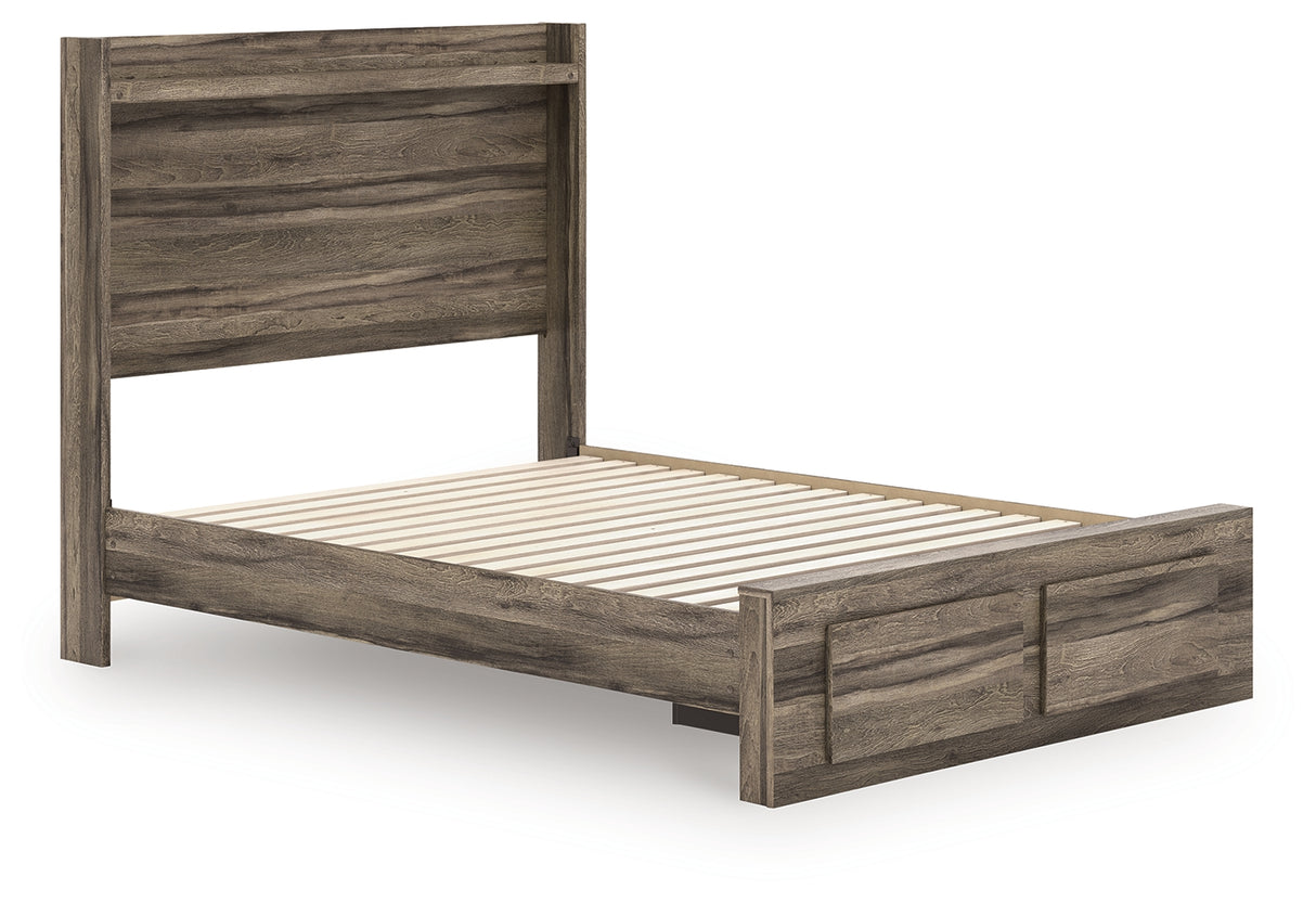 Elbrim Brown Full Panel Storage Bed from Ashley - Luna Furniture