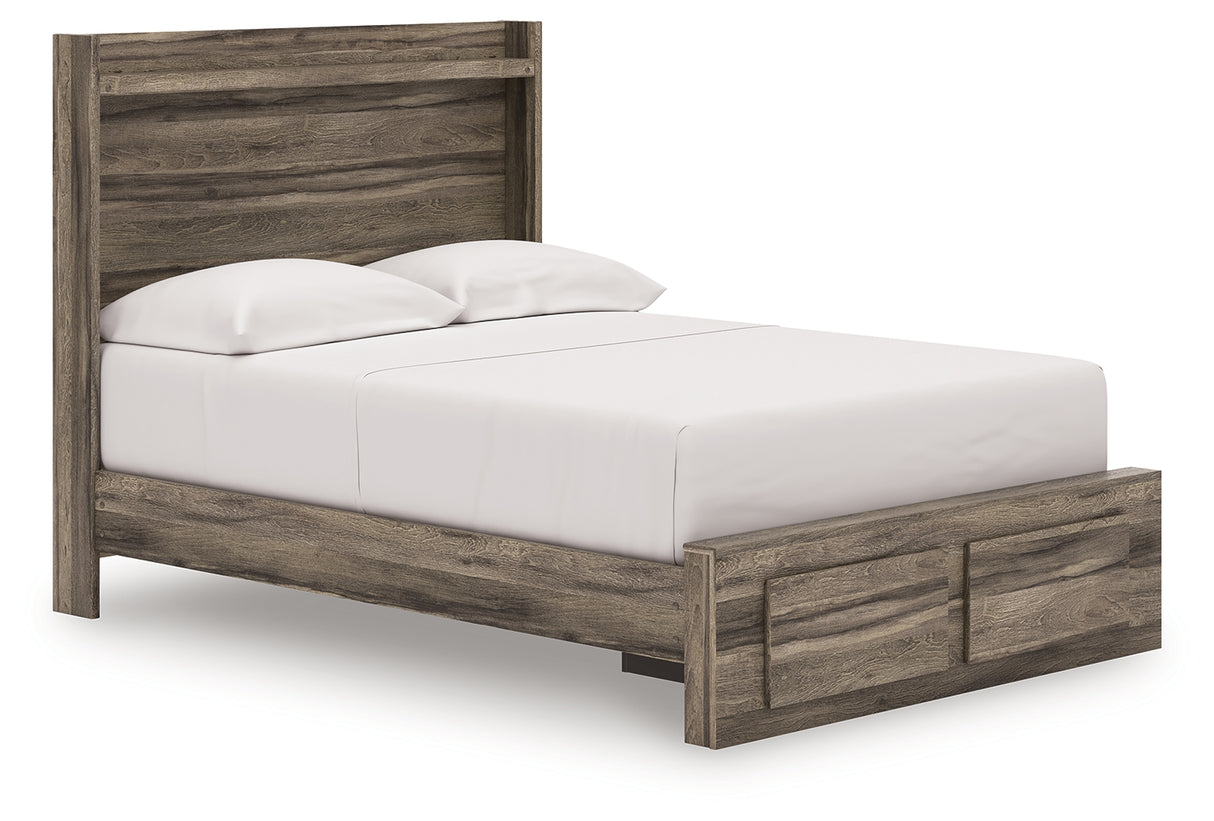 Elbrim Brown Full Panel Storage Bed from Ashley - Luna Furniture