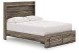 Elbrim Brown Full Panel Storage Bed from Ashley - Luna Furniture